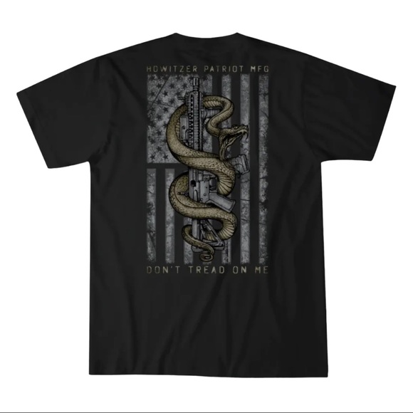 Howitzer Style Men's T-Shirt TREAD AR Military Grunt MFG Black S-4XL - Picture 2 of 11